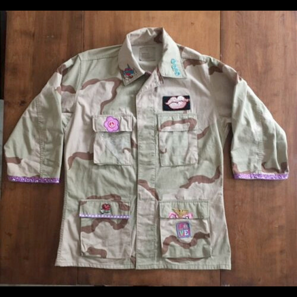 AMERICAN APPAREL DESERT CAMOUFLAGE FIELD JACKET M